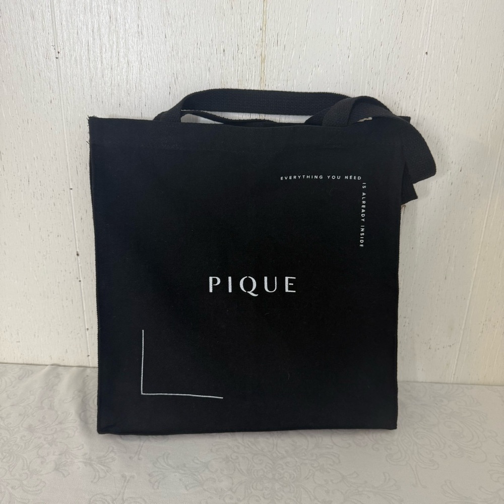 PIQUE LIFE “Everything you need is already inside” Reusable Canvas Tote Bag